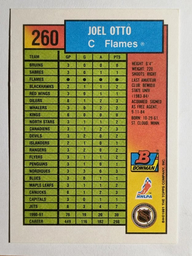 1991-92 Bowman #260 Joel Otto