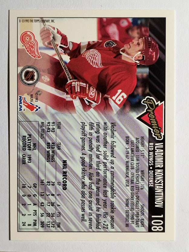 1993-94 Topps Premier #108 Vladimir Konstantinov