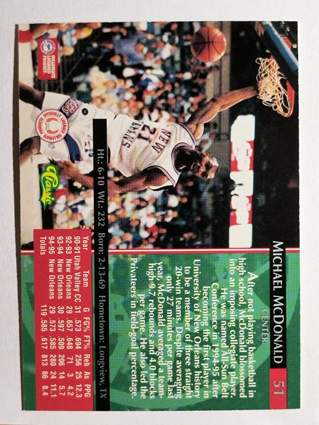 1995 Classic Silver Foil #51 Michael McDonald