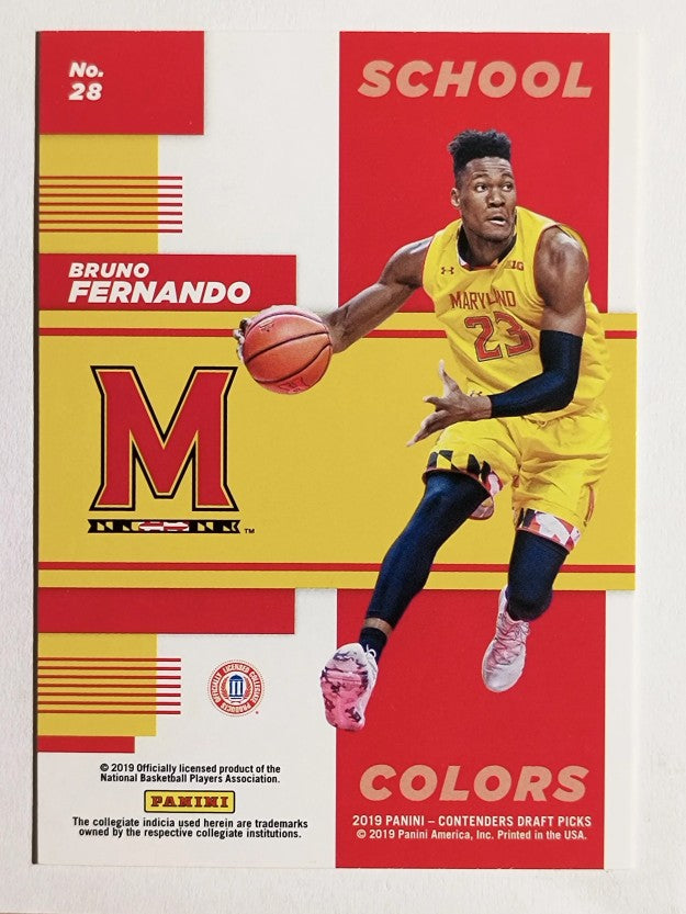 2019-20 Panini Contenders Draft Picks School Colors #28 Bruno Fernando