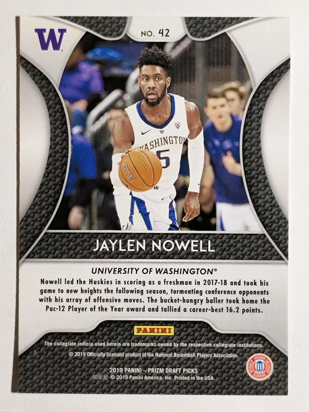 2019-20 Panini Prizm Draft Picks #42 Jaylen Nowell