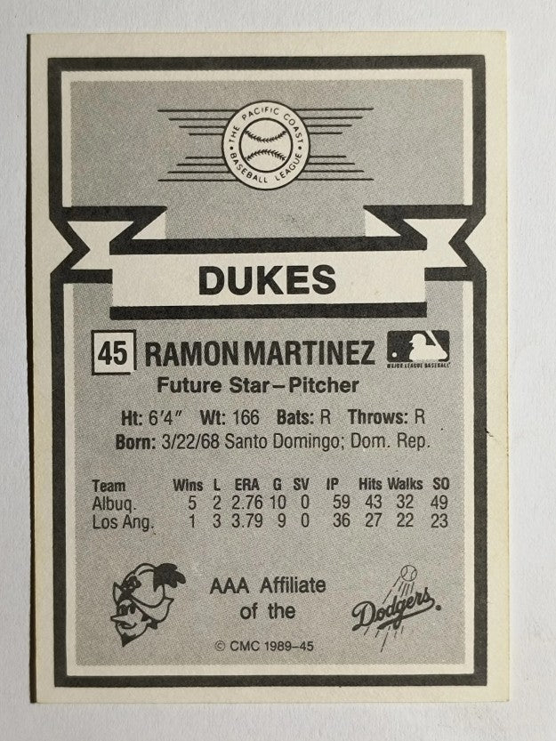 1988 Triple A All-Stars CMC #45 Ramon Martinez