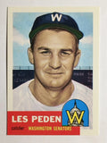 1991 Topps Archives '53 #256 Les Peden