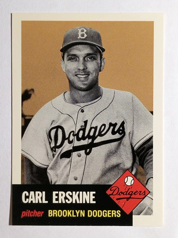 1991 Topps Archives '53 #308 Carl Erskine