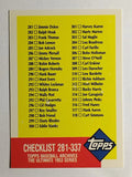 1991 Topps Archives '53 #337 Checklist 281-337