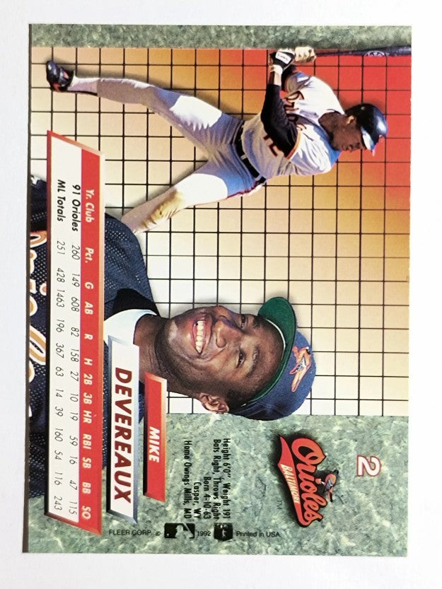 1992 Ultra #2 Mike Devereaux