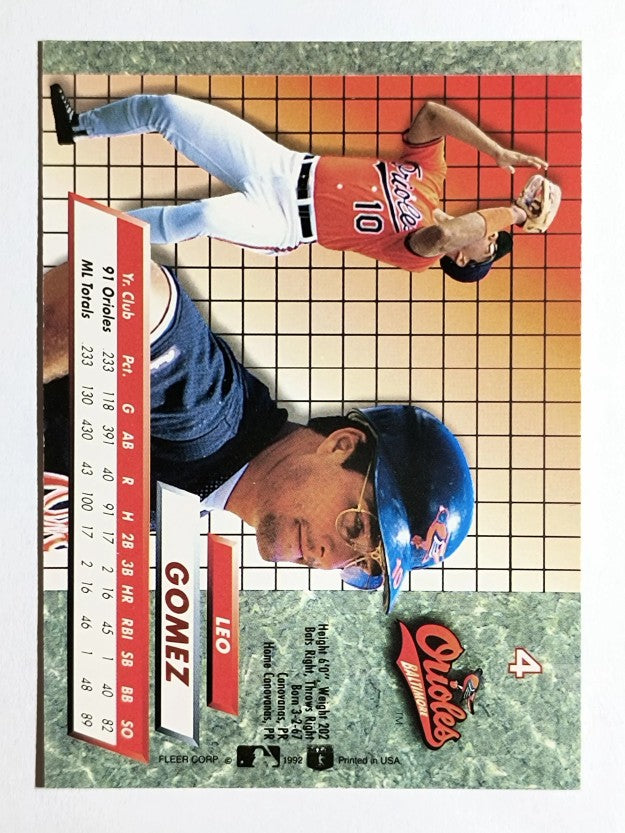 1992 Ultra #4 Leo Gomez