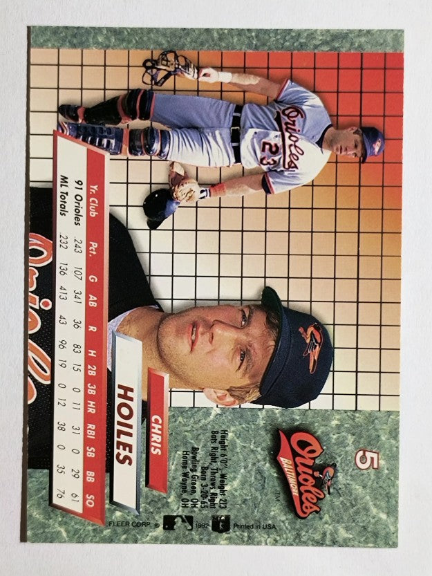 1992 Ultra #5 Chris Hoiles