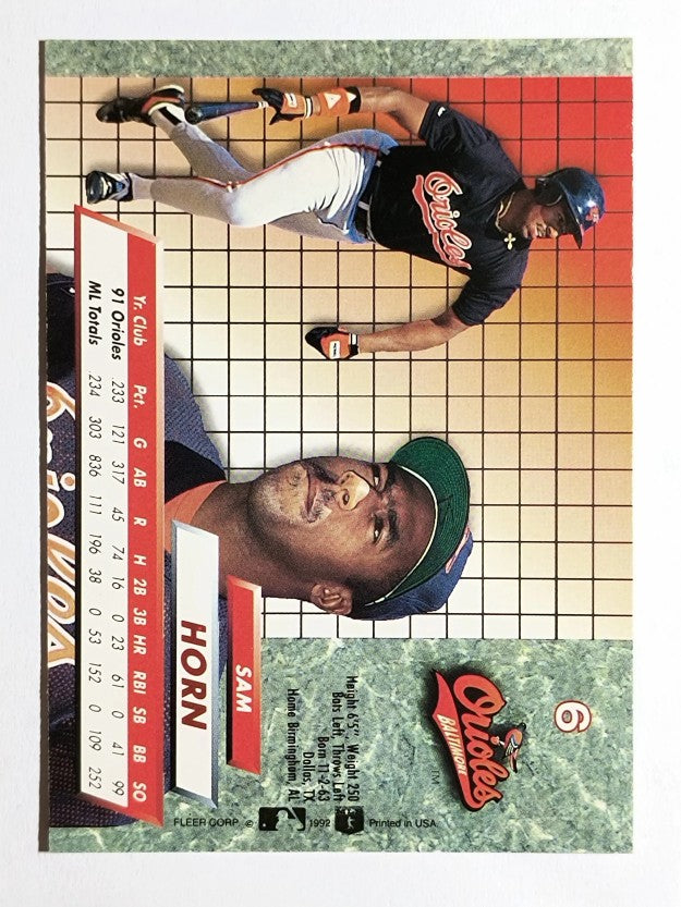 1992 Ultra #6 Sam Horn