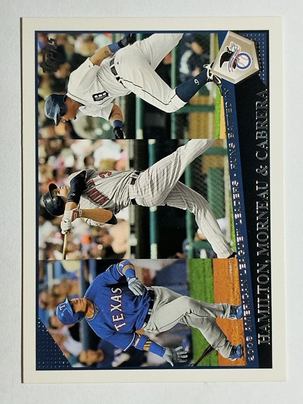 2009 Topps #176 Josh Hamilton/Justin Morneau/Miguel Cabrera LL