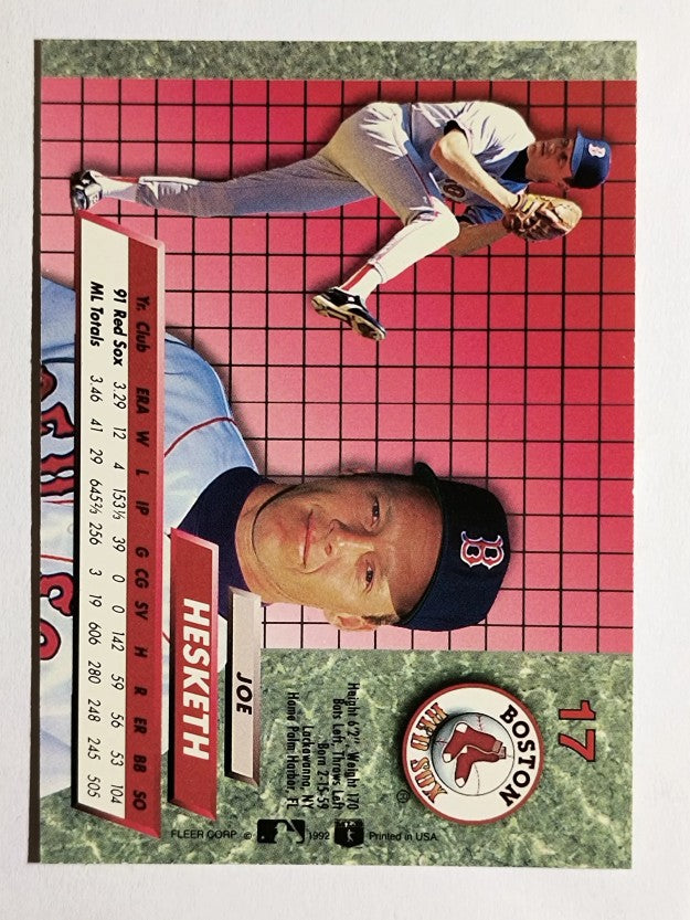 1992 Ultra #17 Joe Hesketh