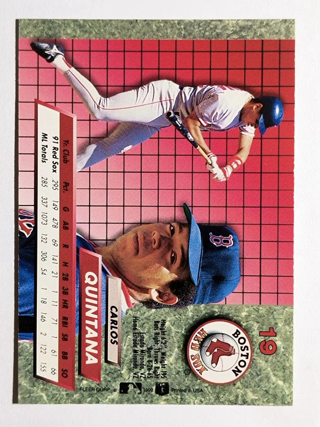 1992 Ultra #19 Carlos Quintana