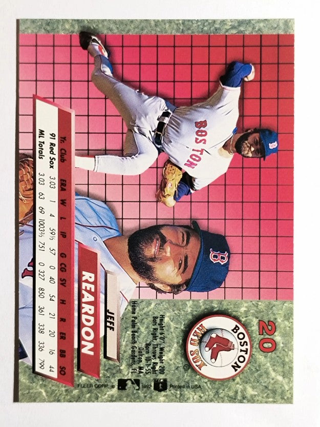1992 Ultra #20 Jeff Reardon