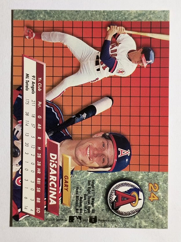 1992 Ultra #24 Gary DiSarcina