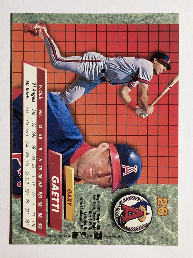 1992 Ultra #26 Gary Gaetti