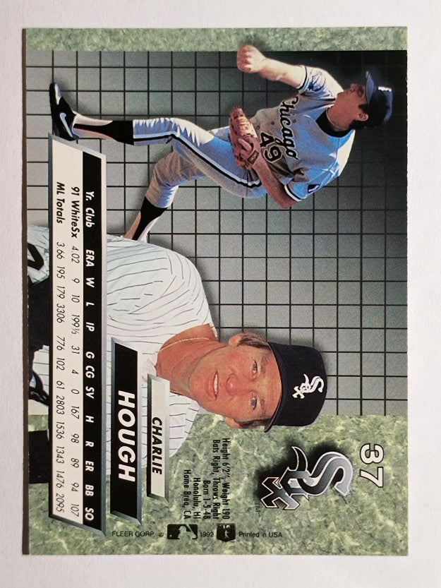 1992 Ultra #37 Charlie Hough