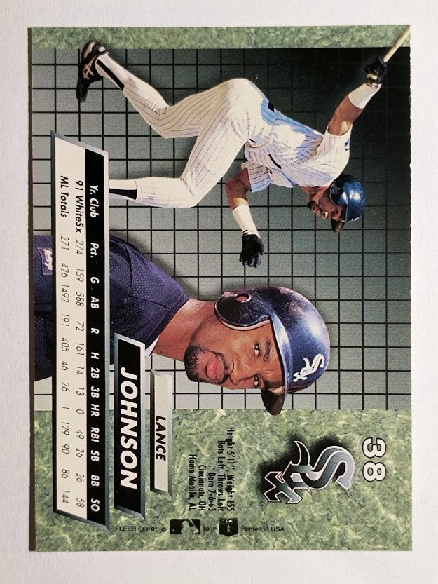 1992 Ultra #38 Lance Johnson