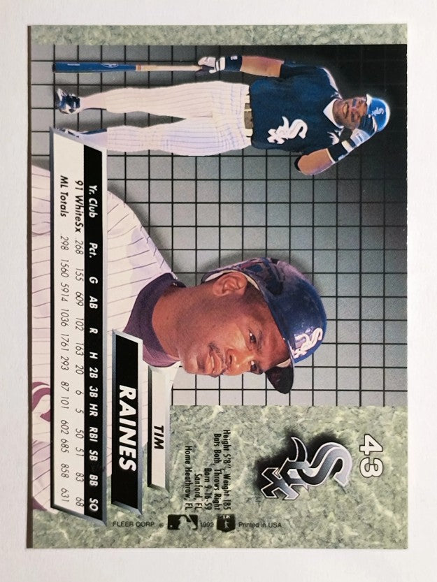1992 Ultra #43 Tim Raines