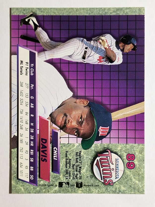 1992 Ultra #89 Chili Davis