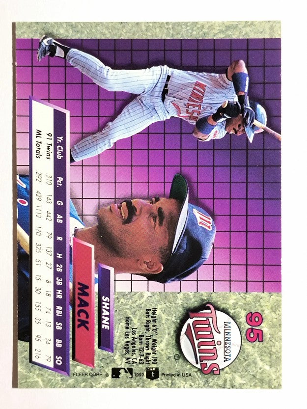 1992 Ultra #95 Shane Mack