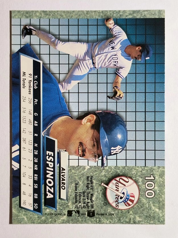 1992 Ultra #100 Alvaro Espinoza