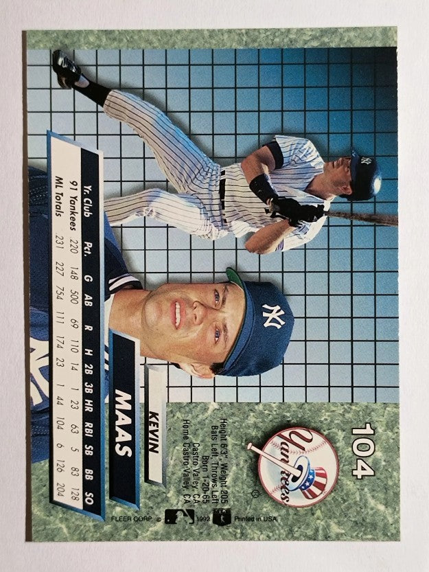 1992 Ultra #104 Kevin Maas