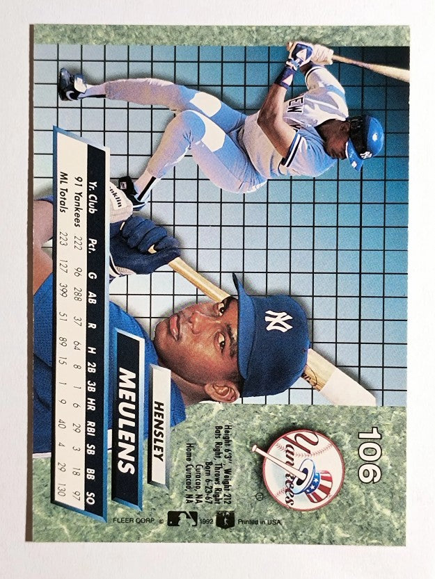 1992 Ultra #106 Hensley Meulens